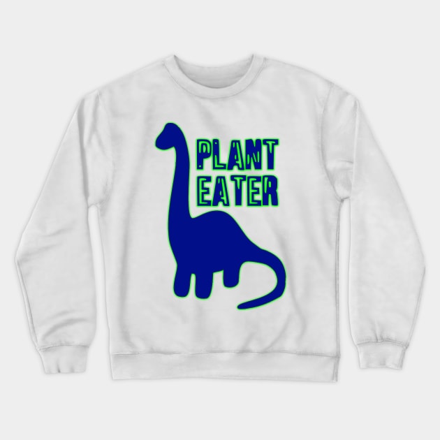 Vegan Plant Eater - Dinosaur - Vegan Christmas - Gifts 2023 Crewneck Sweatshirt by KindWanderer